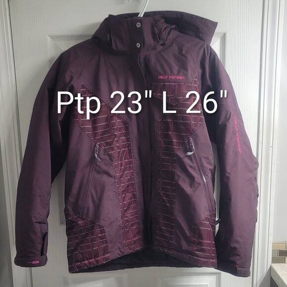 #347 Helly Hansen Purple Snow Winter Jacket sz M - Picture 1 of 5